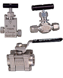 Needle valves, Ball valves