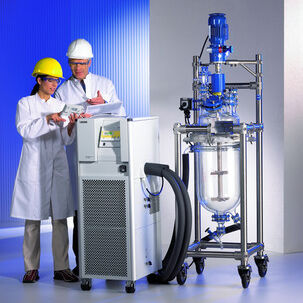 TCU with 50 liter glass reactor