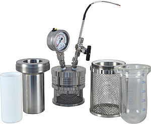 miniclave - Autoclave pour la recherche avec cuves interchangeables en verre, acier, Hastelloy, Téflon