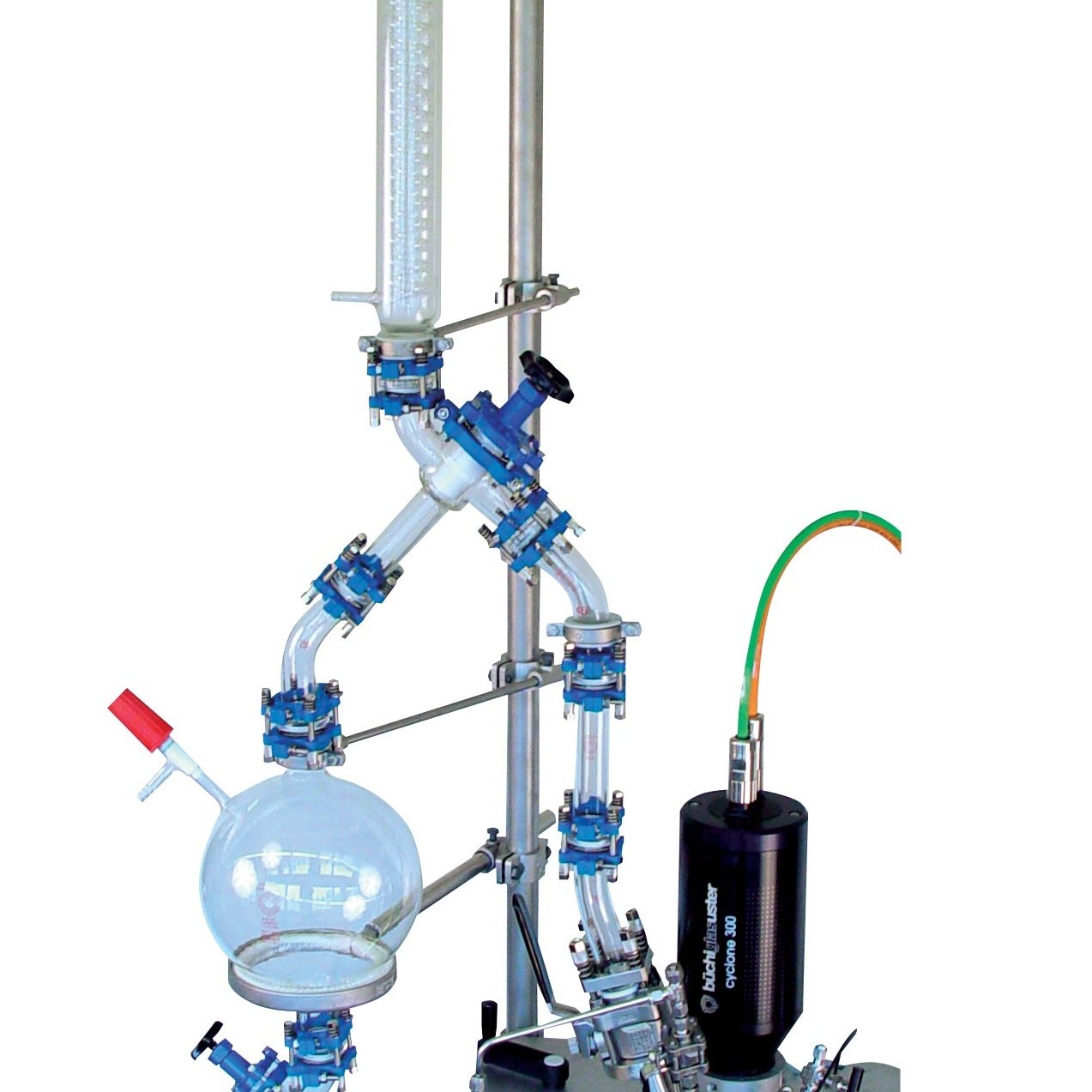 Distillation sous vide, condenser de reflux, receveur Distillation sous vide, condenser de reflux, receveur