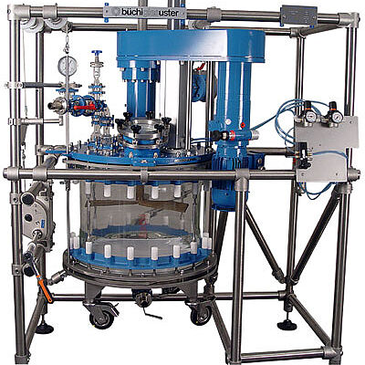 Filtre Nutsch 140 litre pour avec réglage de hauteur d’agitation pneumatique (ATEX)