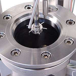 Agitateur turbine stirrer, tube plongeant, contre pale