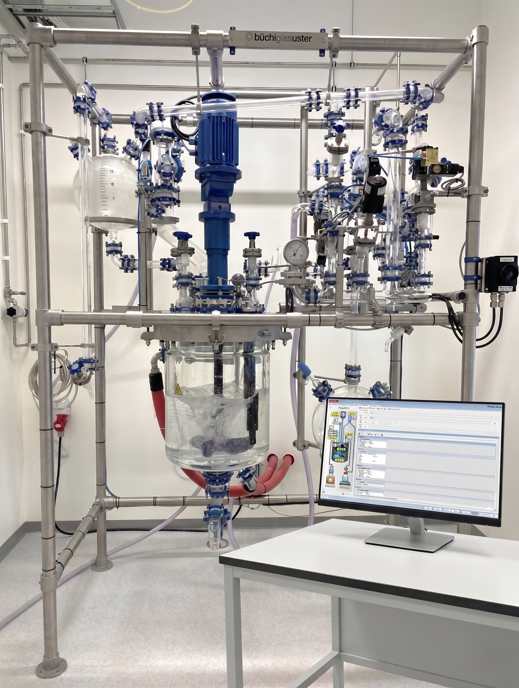 FlexySys: Glass Reactor Control and with Recipe Automation in a kilo lab