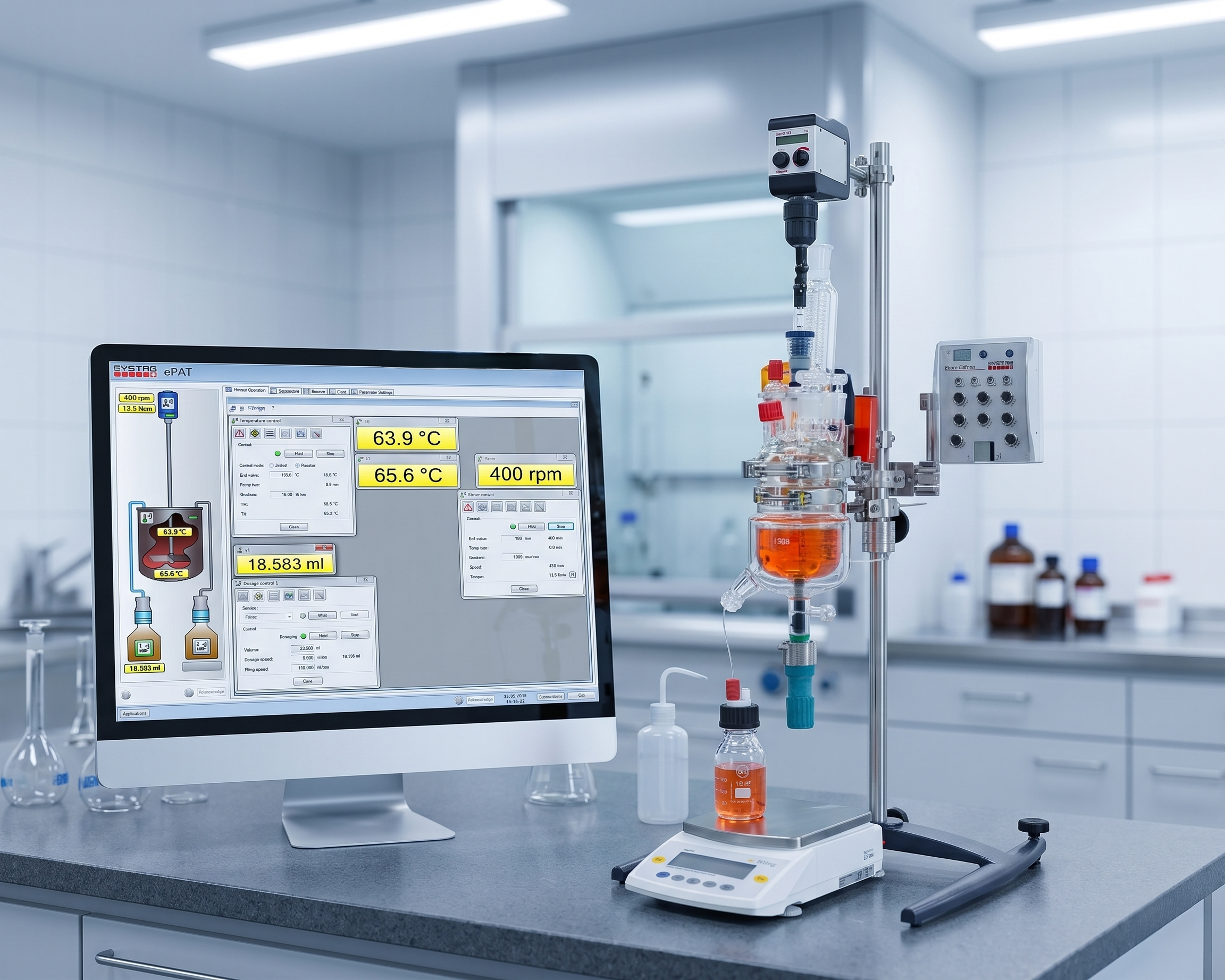 Single automated lab reactor with FlexySys