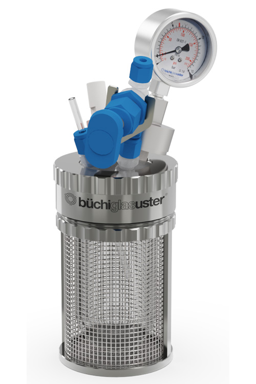 verre niniclave réacteur sous pression de laboratoire