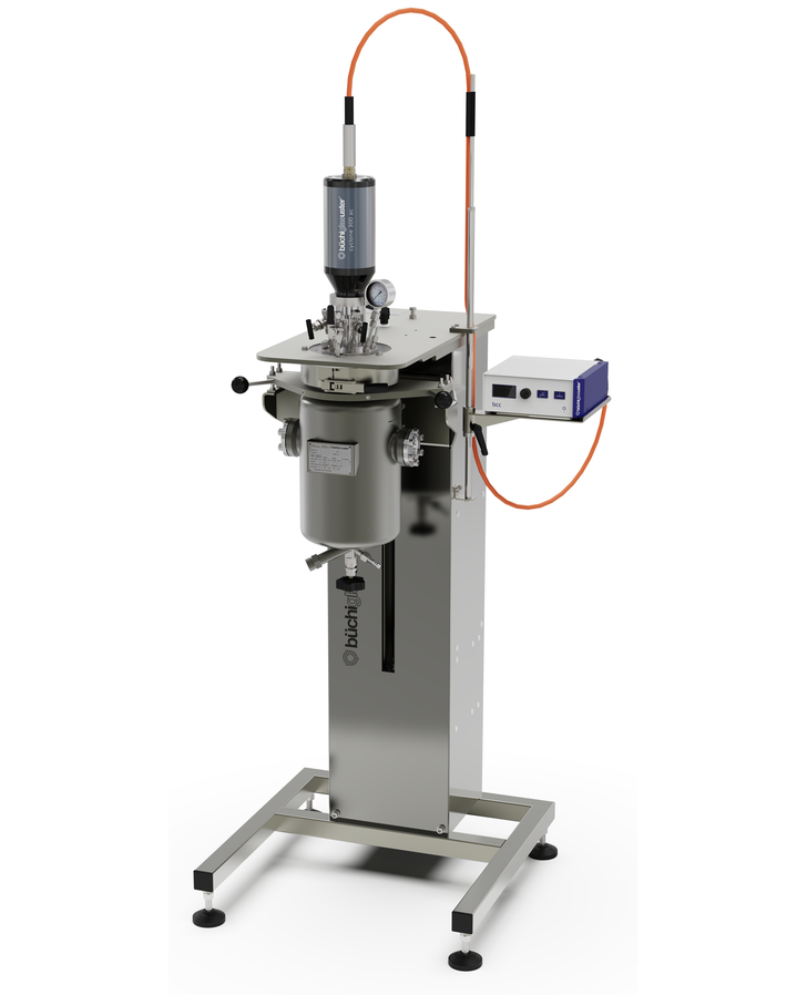 réacteur sous pression kiloclave® avec vase d'observation, fermeture rapide et élévateur