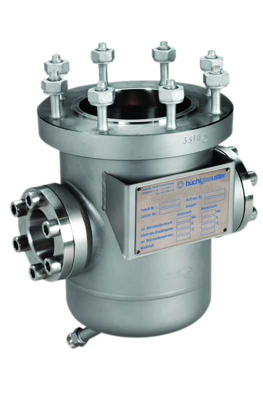 [Translate to Français:] Pressurized metal vessel with sight glass