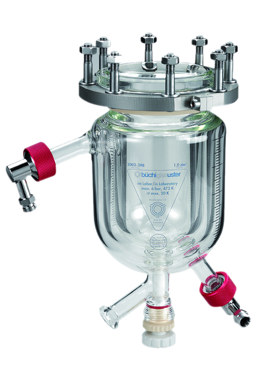 [Translate to Français:] pressure glass vessel with heating jacket and vacuum insulation